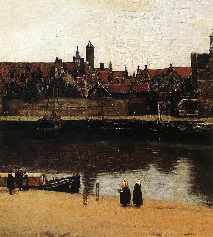 VERMEER VAN DELFT, Jan View of Delft (detail) wt